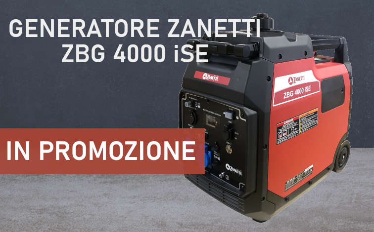 Generatori Zanetti ZBG 4000 iSE in promozione
