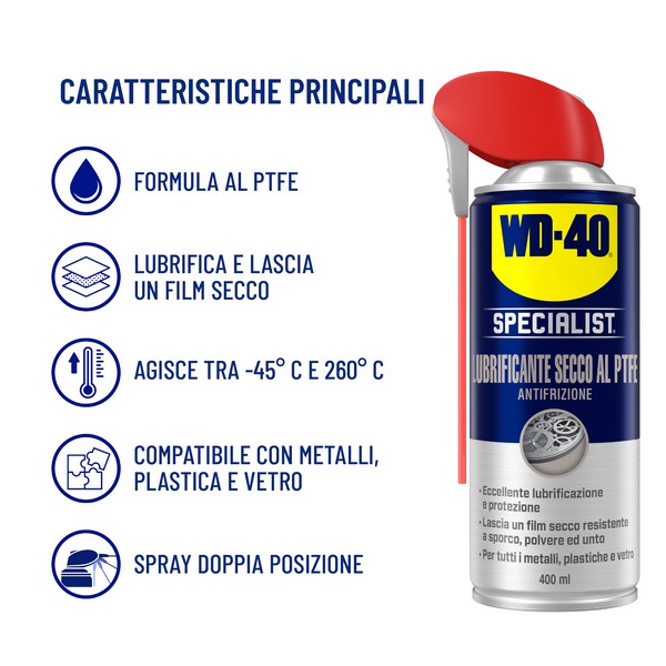 WD-40 Lubrificante Secco PTFE 400 ml