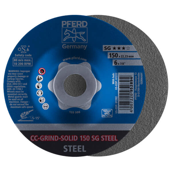 Disco da sbavo CC-GRIND-SOLID 150 SG STEEL