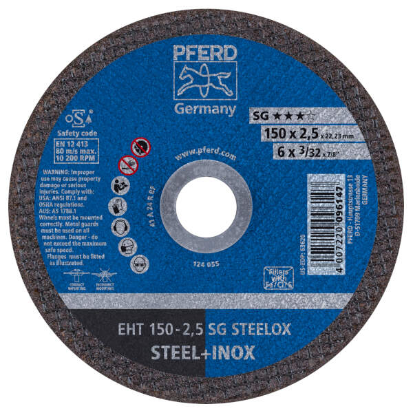 Disco da taglio EHT 150-2,5 SG STEELOX