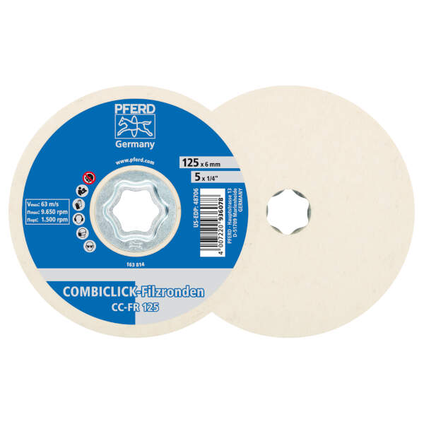 Disco in feltro Combiclick® CC-FR 125