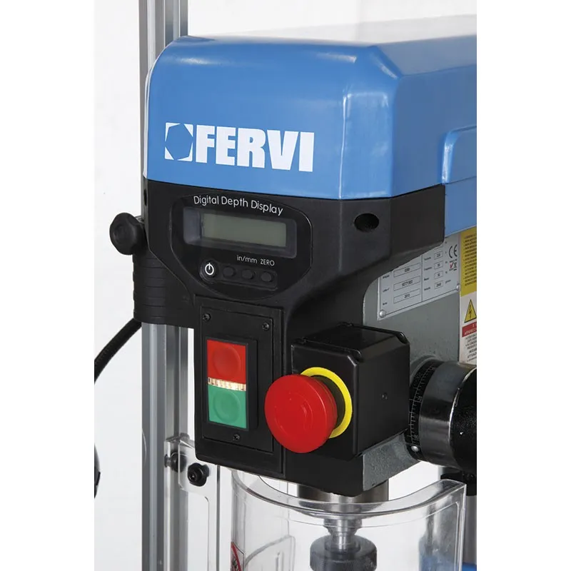 Trapano da banco con trasmissione a cinghia 0242 Fervi