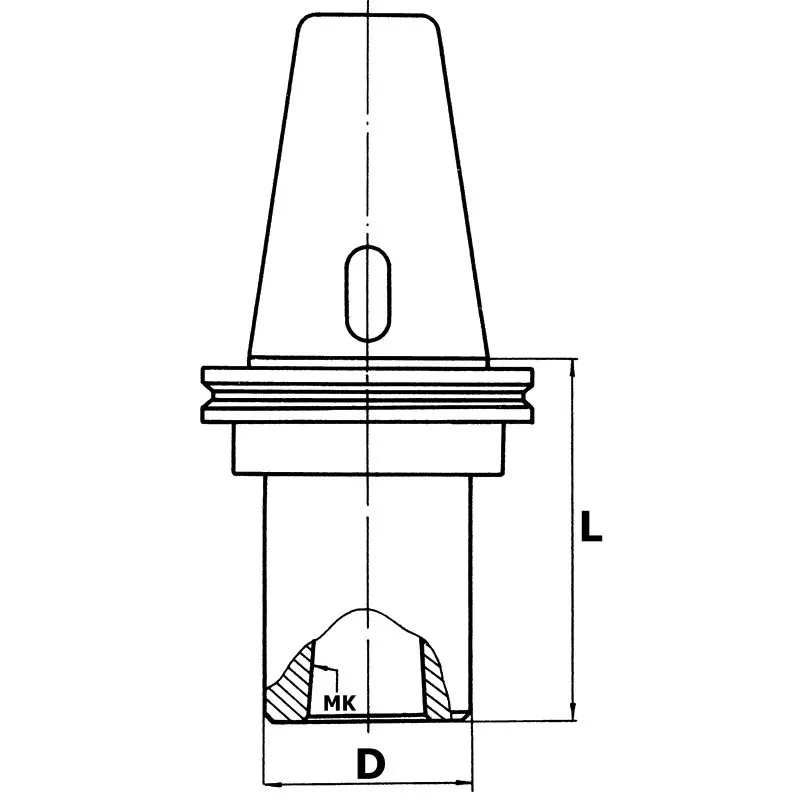 Mandrino porta punte 1-xB Fervi