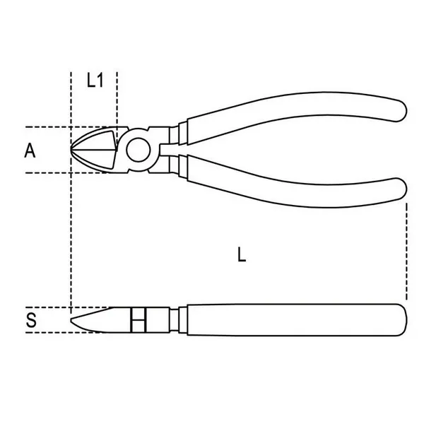 Tronchesi taglienti diagonali imp. bimat. H-SAFE 1082BM-HS