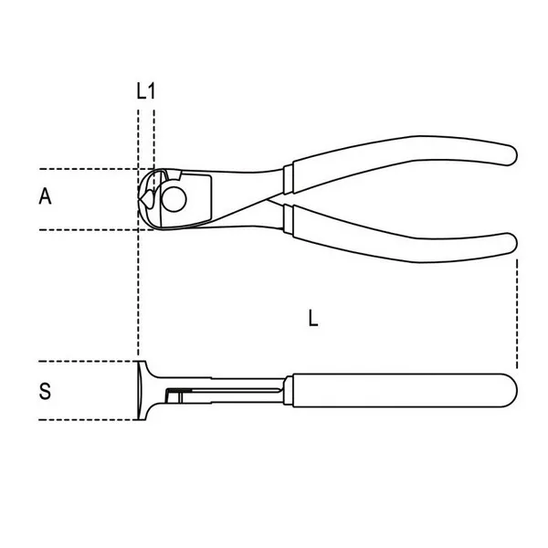 Tronchesi grande eff. tagl. frontali PVC antiscivolo 1088