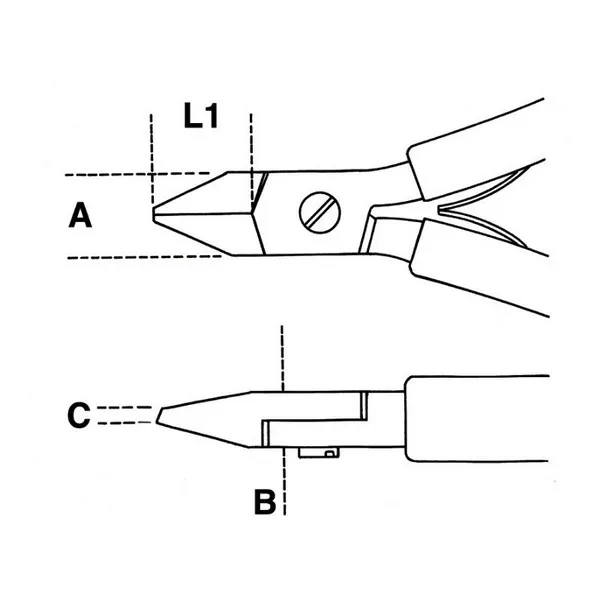 Tronchese per elettronica taglienti diagonali 1185BM