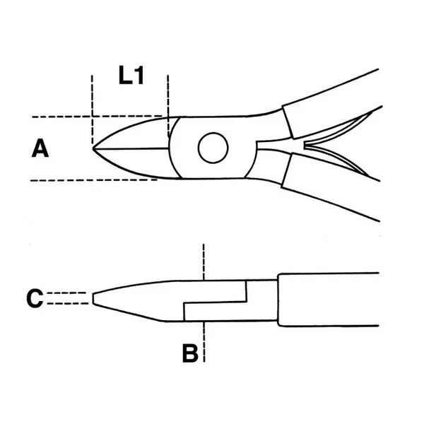 Tronchese per elettronica taglienti diagonali 1188BM