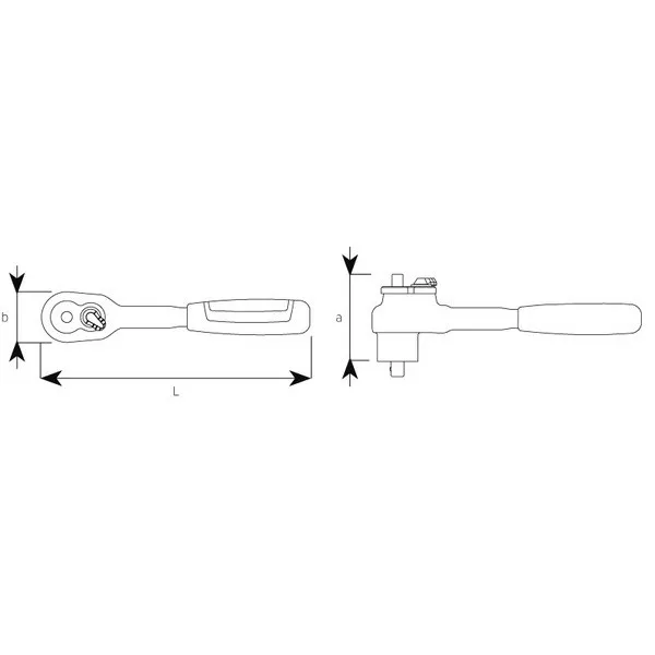 Leva a cricco QuickRelease con dentatura fine 3/8
