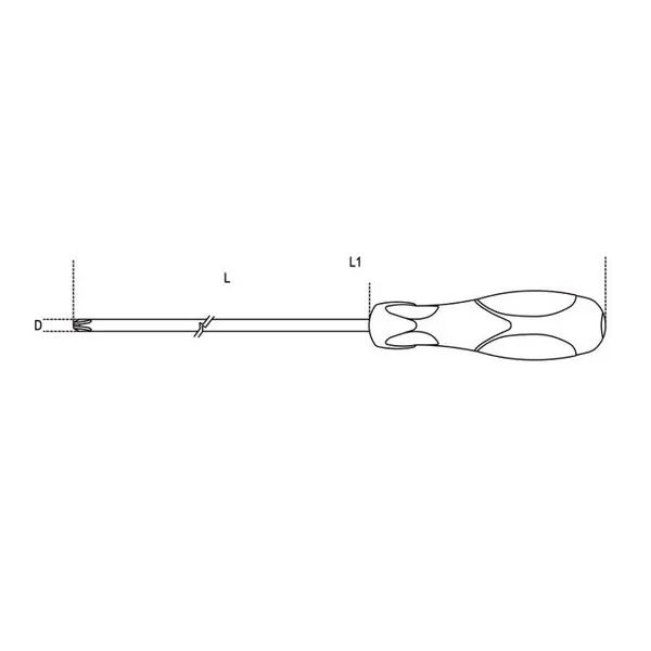 Giravite impronta a croce Phillips lunghi cromati 1292L