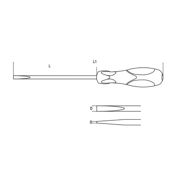 Giravite a intaglio cromati punta nera H-SAFE 1294HS