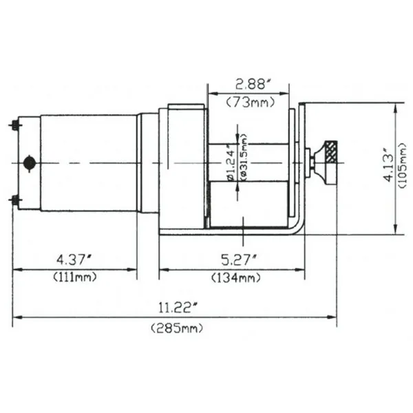 Argano elettrico a 12V in corrente continua 0630/0900