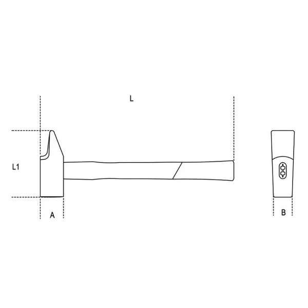 Martelli tipo francese x meccanici fibra H-SAFE 1370FT-HS