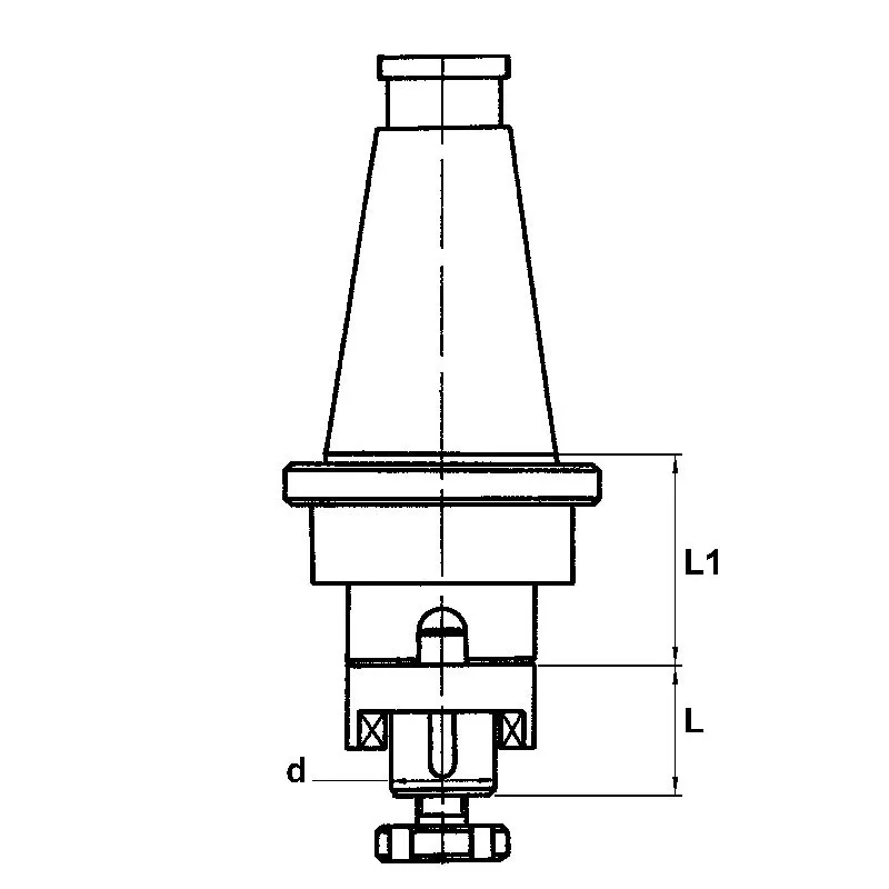 Mandrino porta frese combinato 16B Fervi