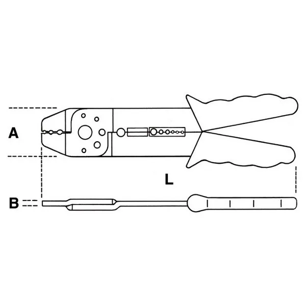 Pinza capicorda preisolati standard H-SAFE 1602A-HS