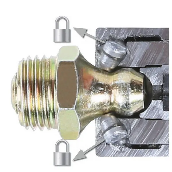 Testina per ingrassaggio autobloccante a 6 spilli 1750TA