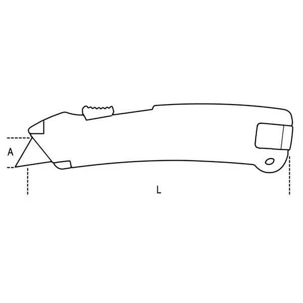 Cutter lama retrattile di sicurezza + 2 lame 1772H