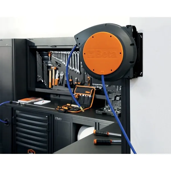 Avvolgitubo automatico corpo in materiale plastico antiurto