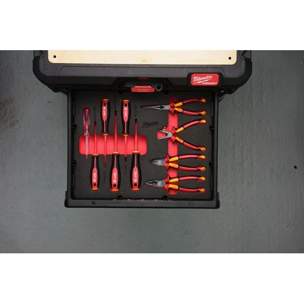 Set utensili isolati 1000V termoformato Packout Milwaukee
