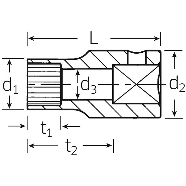 Chiavi a bussola Spline-Drive 50aPSP
