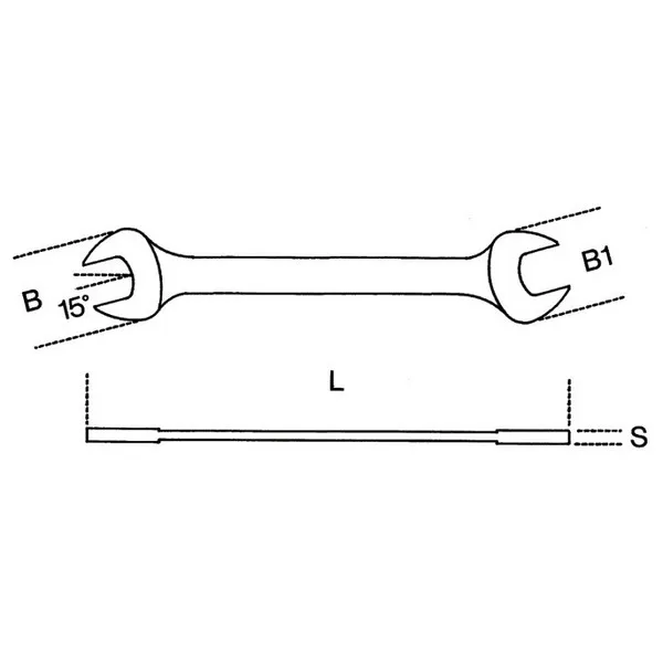 Chiavi a forchetta doppie cromate lucide Beta 55MP