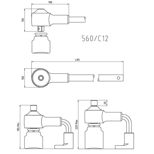 Moltiplicatoredicoppia12:1 Beta 560/C12