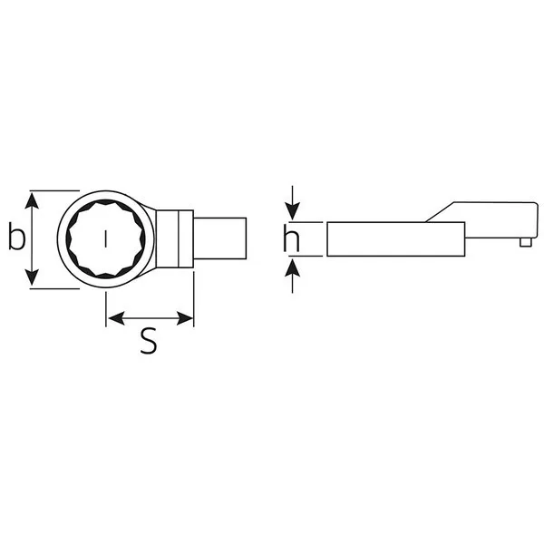 Chiavi ad anello ad innesto 732/100