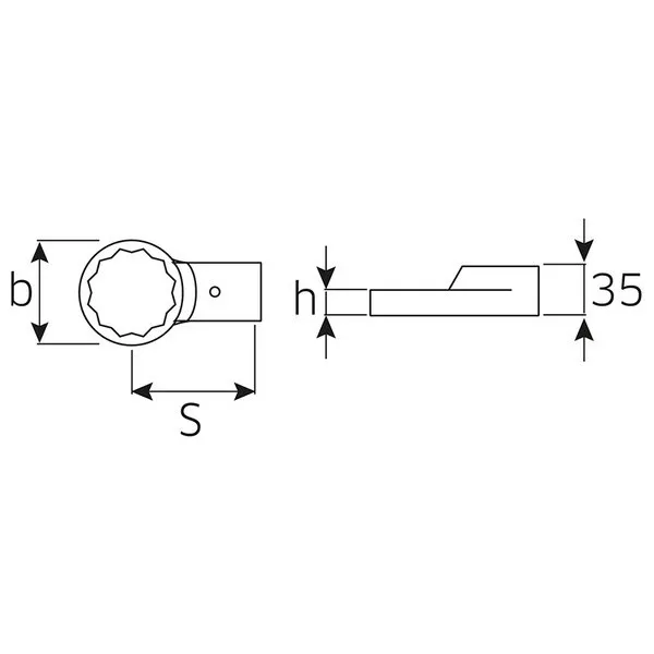 Chiavi ad anello ad innesto 732/80