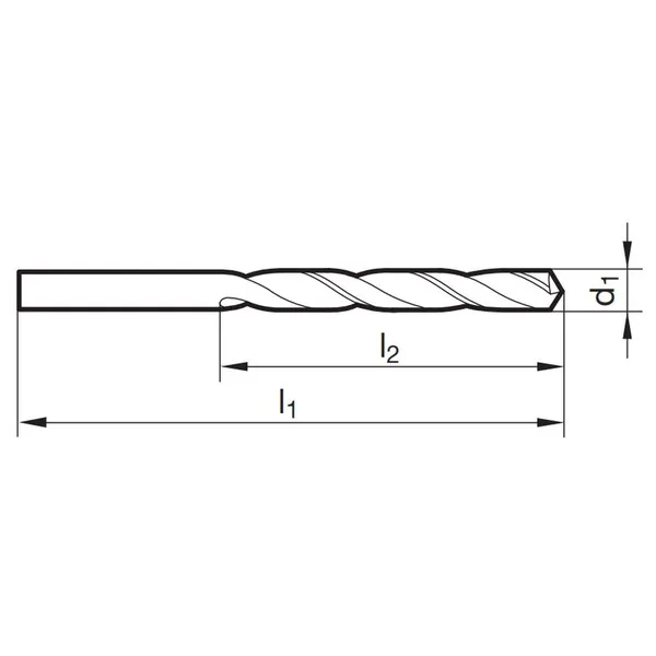 Punte elicoidali corte 81030 DIN 338W HSS