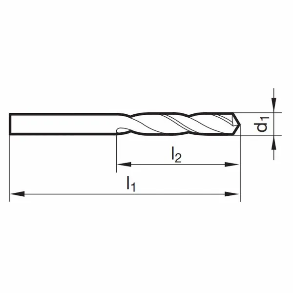 Punte elicoidali extra corte 81171 DIN 1897V HSS-E