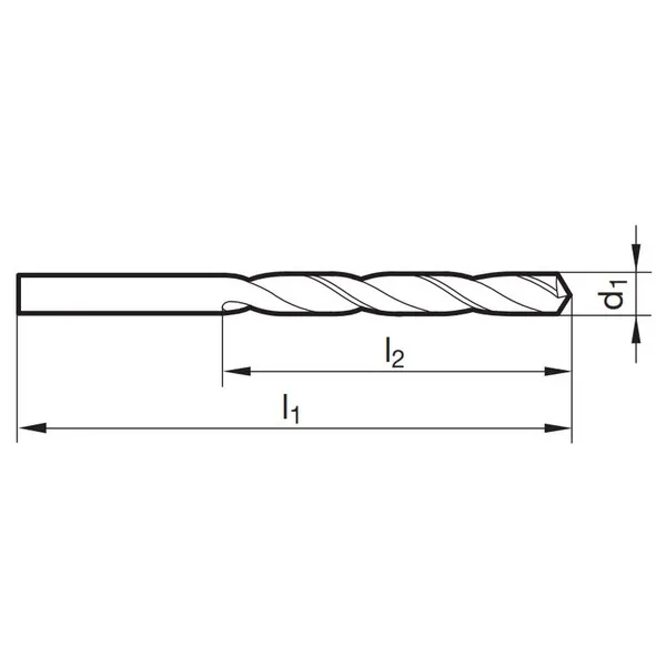 Punte elicoidali lunghe 81310 DIN 340N HSS