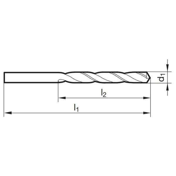 Punte elicoidali corte 84405 DIN 338N HSS