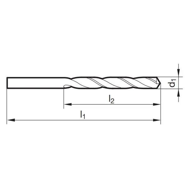 Punte elicoidali corte 84804 DIN 338 FU500 DZ HSS-E