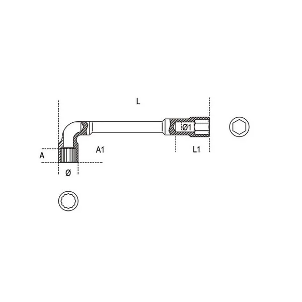 Chiavi a pipa doppie H-SAFE Beta 932HS
