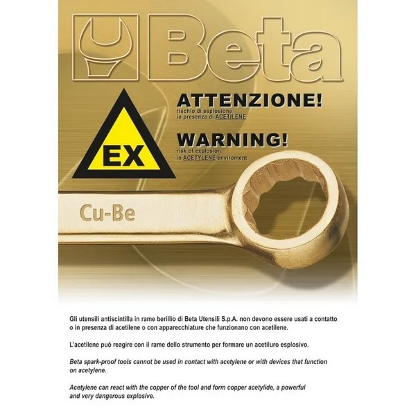 Chiave di manovra antiscintilla x valvole di sic.Beta 966BA