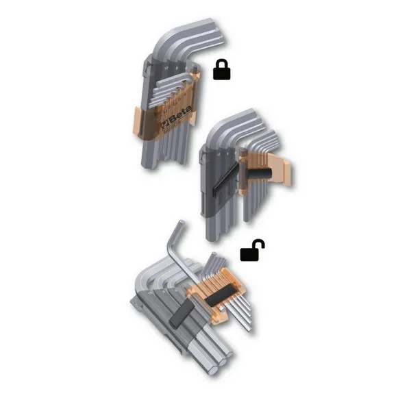 Serie chiavi M esag pieg estr. sferica con supp. 96BPC/SC9