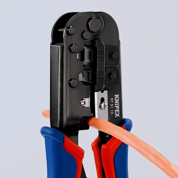 Pinza Knipex 97 51 10 per connettori Western