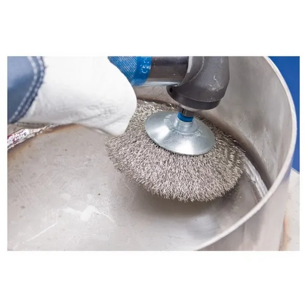 Spazzole coniche con gambo PFERD KBU INOX