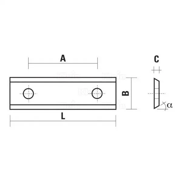 Coltellini revers. HW 2 fori Z055-Z155-Z255-Z355-Z455-Z555