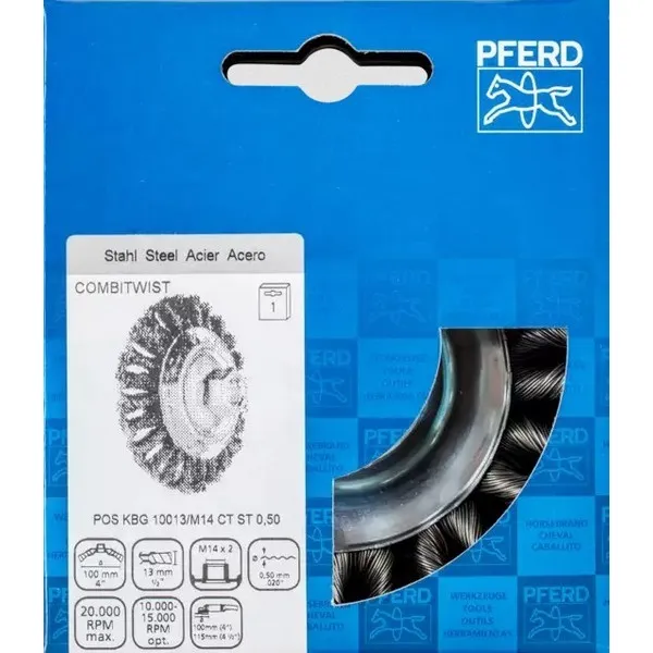 Spazzole coniche foro filettato PFERD KBG CT ST
