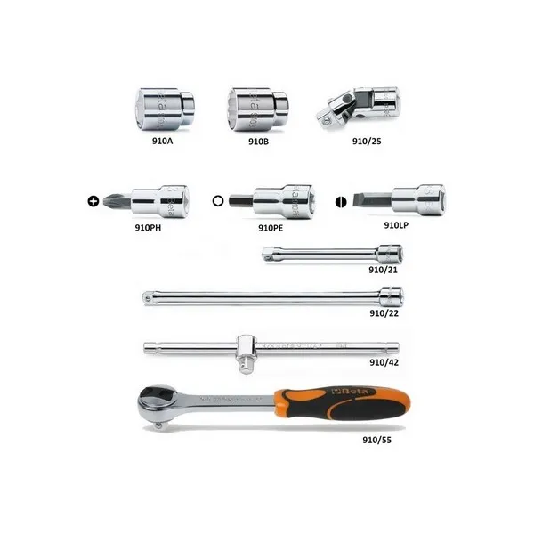 Assortimento di chiavi a bussola Beta 910/C29