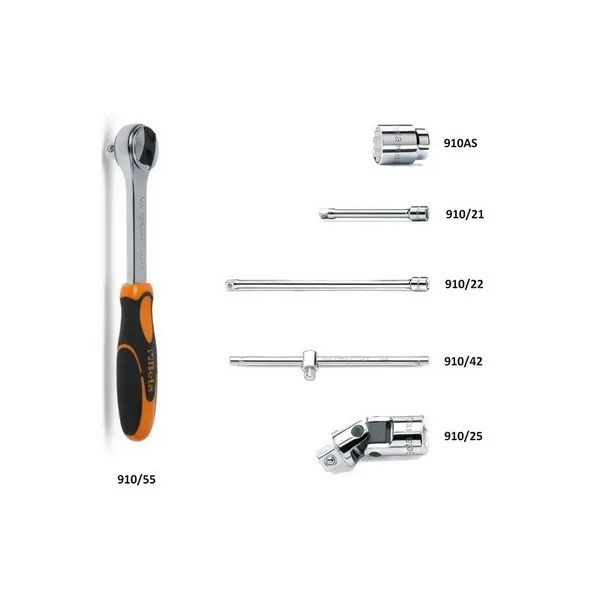 Assortimento 13 chiavi a bussola 5 acc.ri Beta 910AS/C13...