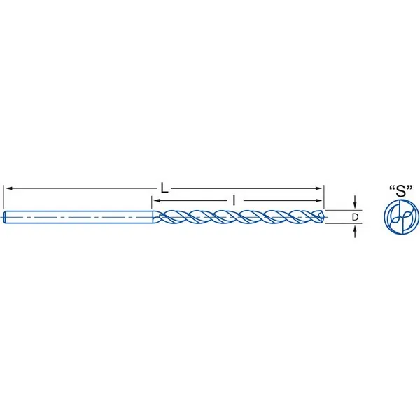 Punte extralunghe HSS-Co5% 9040