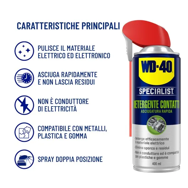 WD-40 Detergente Contatti Asciugatura Rapida 400 ml