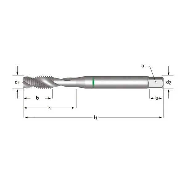 Maschi Dormer E473 HSS-E PM Din 371/376 C R35 M 6H