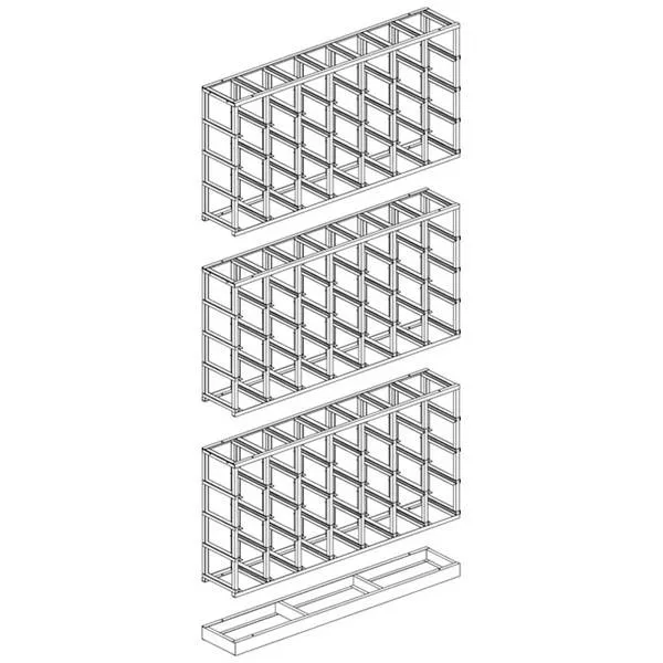Scaffali con contenitori in plastica FED40540301