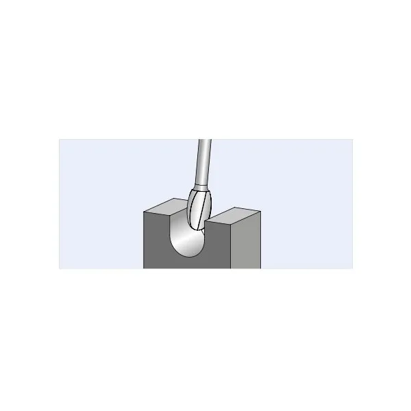 Frese PFERD con forma a fiamma B gambo 6