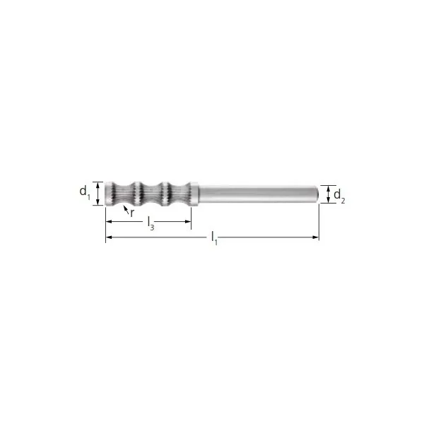 Frese HSS PFERD per spigoli gambo 6