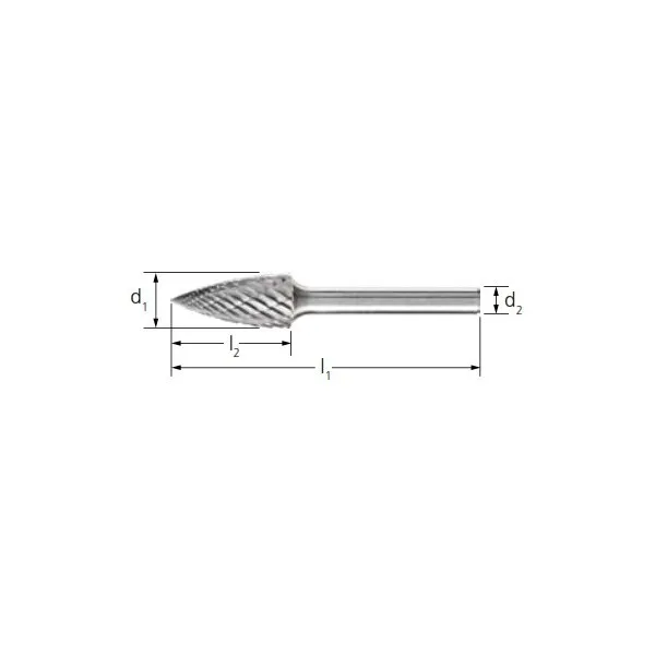 Frese HM PFERD ALLROUND forma a ogiva SPG gambo 6