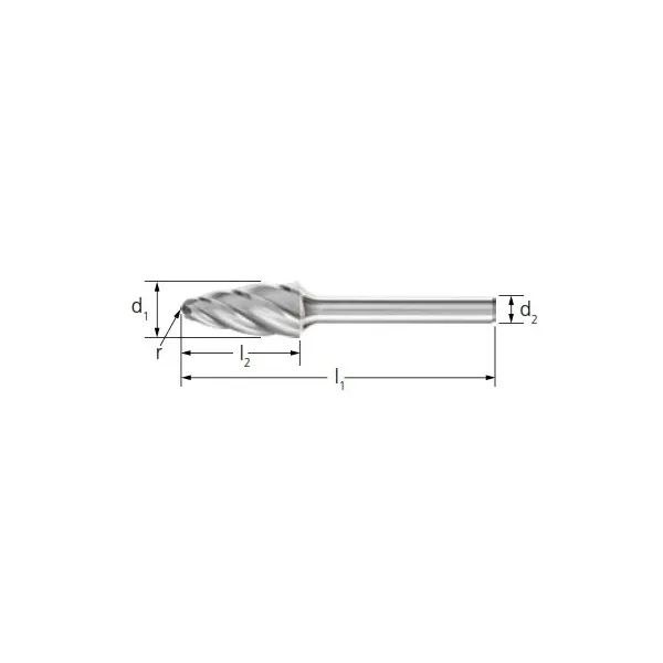 Frese HM PFERD ALU ad albero RBF gambo 6