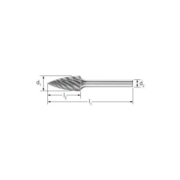 Frese HM PFERD INOX forma a ogiva SPG gambo 6